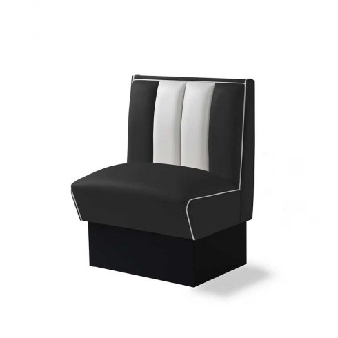 Diner-sittebås – retro-sofa, endeelement 70 cm
