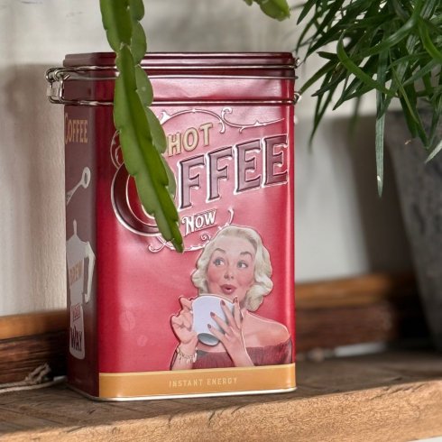 Kaffeboks «Caffeine addicted» med klikklokk