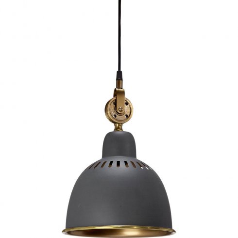 Cleveland taklampe SJako Grå/Messing 23 cm - Pr Home