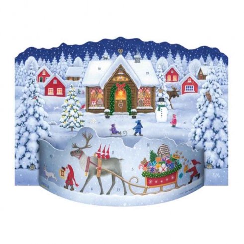Gammeldags 3D-adventskalender: Nissens bakeri