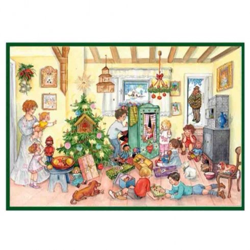 Gammeldags adventskalender A3 Julestemning