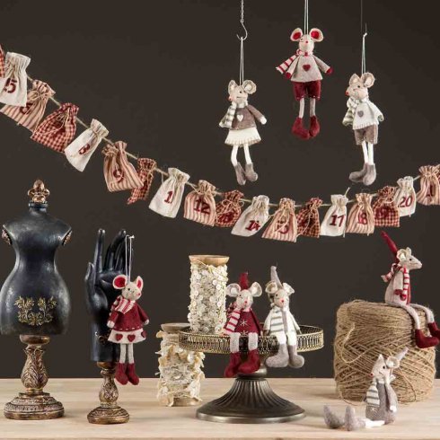 Adventskalender 1–24, julepynt