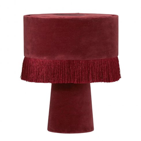 Alexis bordlampe, vinrød, 31 cm – Pr Home
