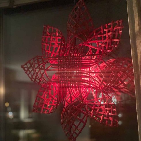 Julestjerne «Anna Star» rød, 82 cm