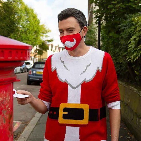 Ansiktsmaske: Tomte