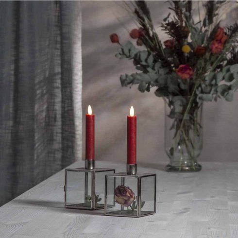LED-antireflekslys, korte, 2-pakning, røde