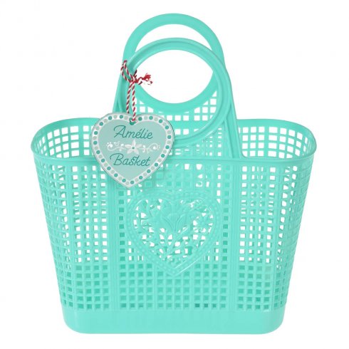 Liten strandveske i plast – Mint