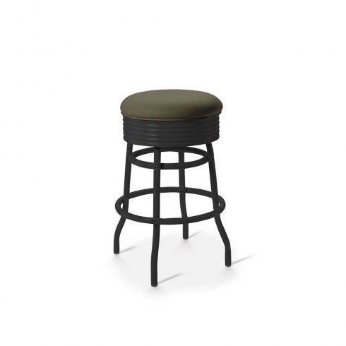 Diner Barstol helsvart utan rygg 66 cm army