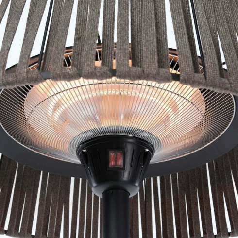 Artix Bright stående terrassevarmer Sunred