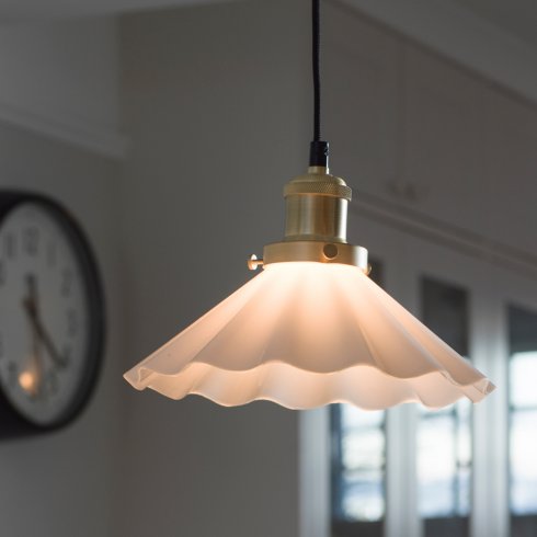August vinduslampe Opal, bølget, 25 cm – Pr Home