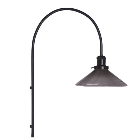 August vegglampe, svart, 25 cm – Pr Home
