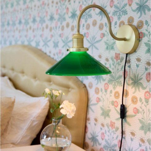 Axel vegglampe, grønn, 25 cm – Pr Home