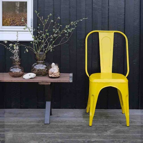 Poovar-benk i gjenvunnet tre, 250 cm, Trademark Living