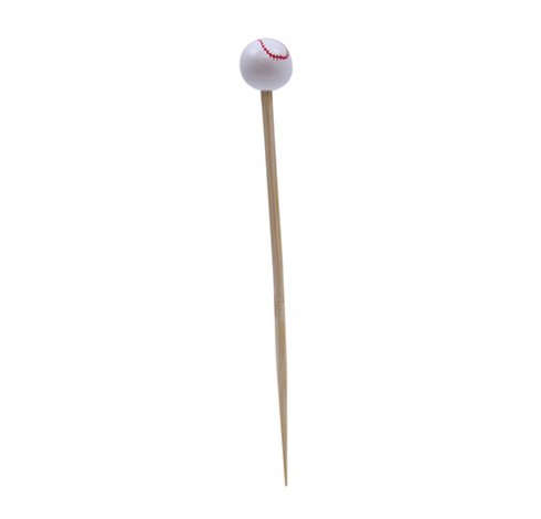 Spisepinner / Hamburgerpinner Baseball 100 stk