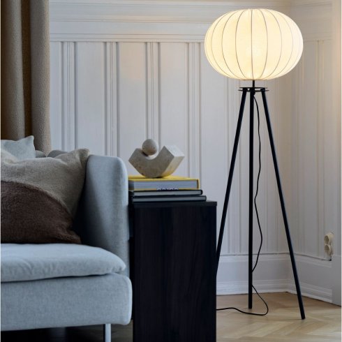 Stativ med flat bunn, matt svart, 125 cm – Pr Home
