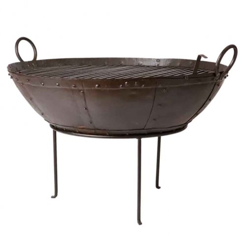 GRILL Ildkurv Ø 85 cm Brun