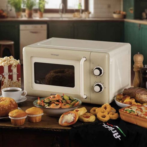 Ariete vintage mikrobølgeovn, beige