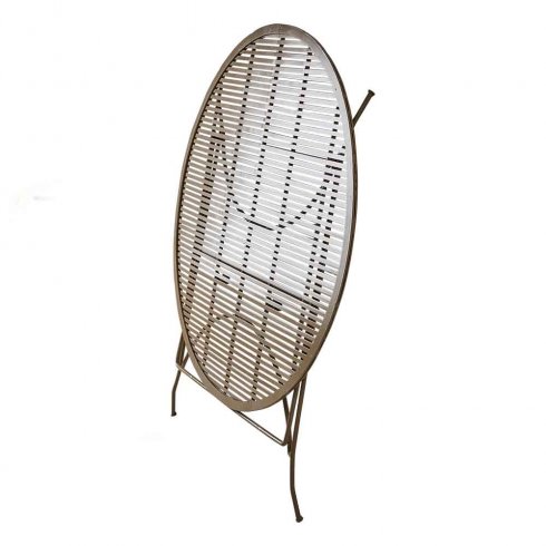 Visby jernbord Ø 100 beige