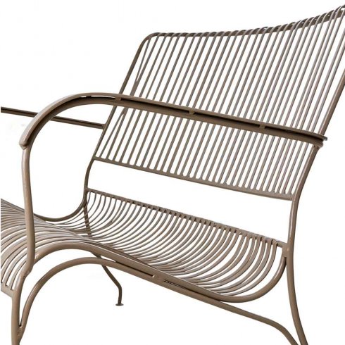Visby 2-seters jernsofa, beige