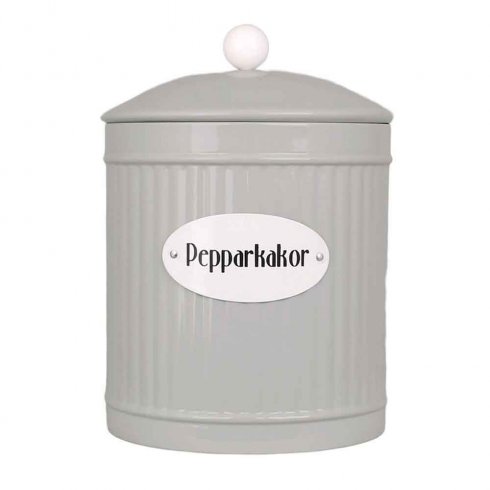 Retro pepperkakeboks Ø 14,5 – Beige