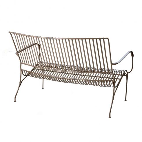 Visby 2-seters jernsofa, beige