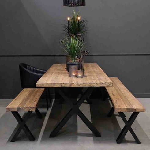 Ross spisebord i gjenvunnet tre, 2,3 meter, Trademark Living
