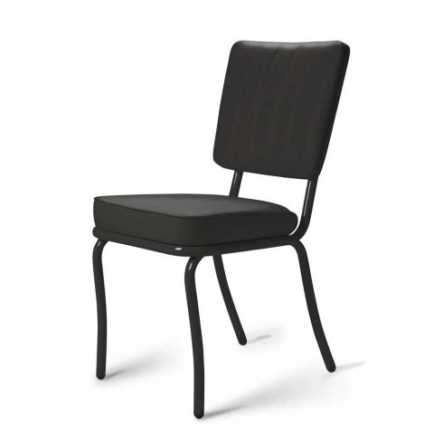 Diner stol Svart enfärgad svart