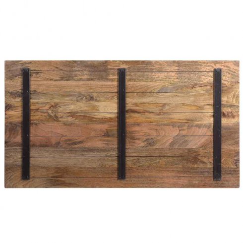 Bordplate i mangotre, 130 x 70 cm