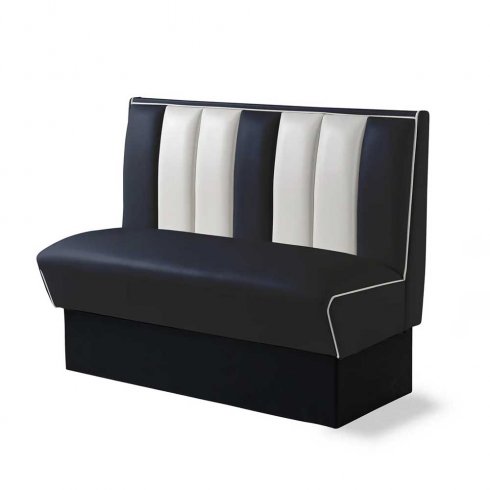 Diner-sitteboks – retro-sofa 120 cm / stk.