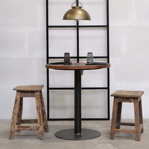 Klassisk bordben i lakkert jern, 74 cm