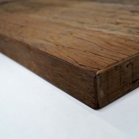 Robust bordplate i gjenvunnet tre, 130 x 70 cm