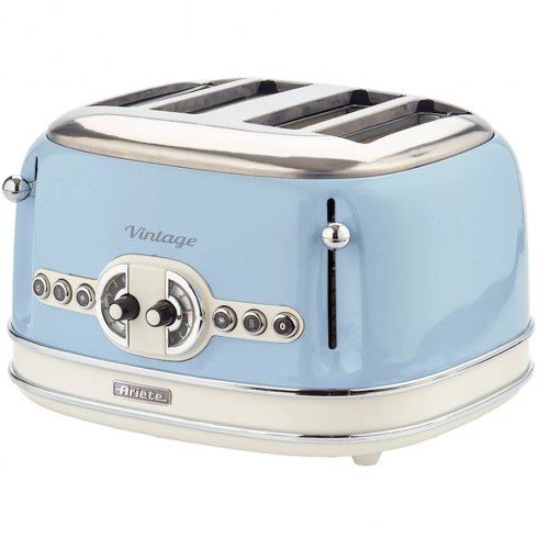 Ariete vintage brødrister for 4 skiver, blå