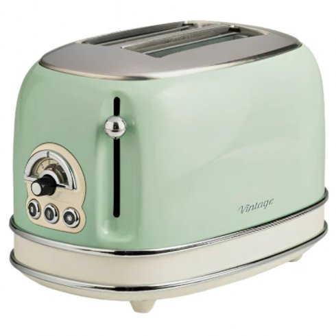 Ariete vintage brødrister i retrostil, grønn