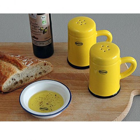 Salt- og pepperbøsser i retrostil – Gul