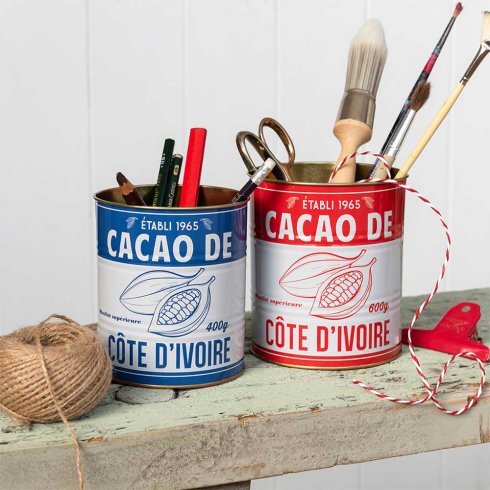 Krukke / blikkboks, 2-pakning, Cacao