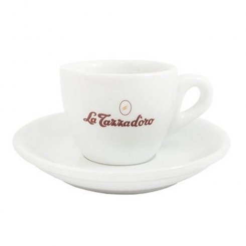 La tazza cappuccino-kopp, 6-pakning med fat