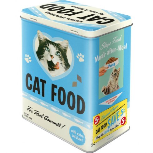 Kattematboks – turkis, 3 liter