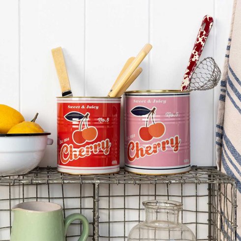 Potte / blikkboks, 2-pakning Cherry