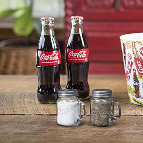 Coca-Cola salt- og pepper-masonflasker / 2 stk.