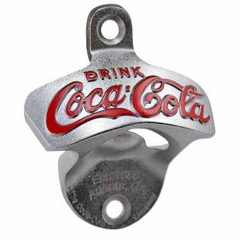 Coca-Cola flaskeåpner, veggmontert
