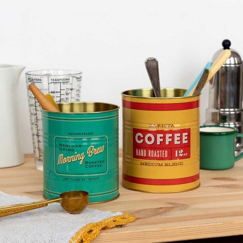 Krukke / blikkboks, 2-pakning, Vintage Coffee