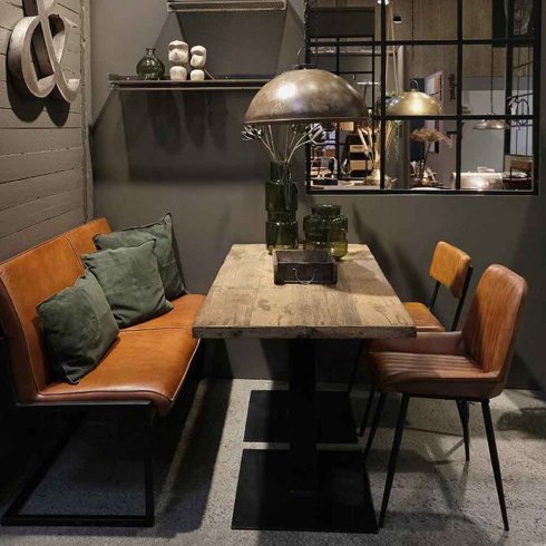 Spisestol «Comfort» i skinn fra Trademark Living