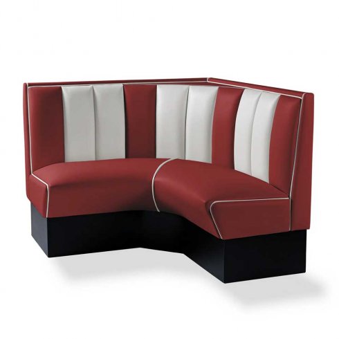 Diner-sittegruppe – retro-sofa 120 cm, hjørne