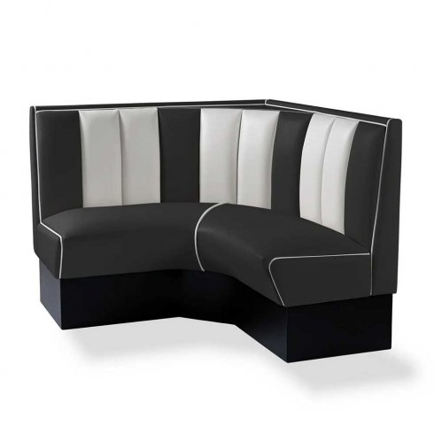 Diner-sittegruppe – retro-sofa 120 cm, hjørne