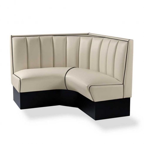 Diner-sittegruppe – retro-sofa 120 cm, hjørne
