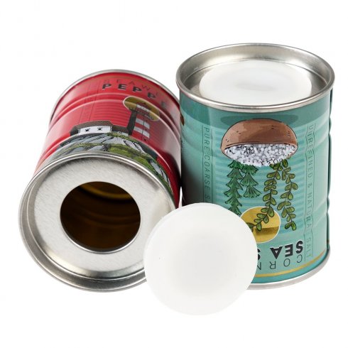 Salt- og pepperbøtter av metall, Cornish