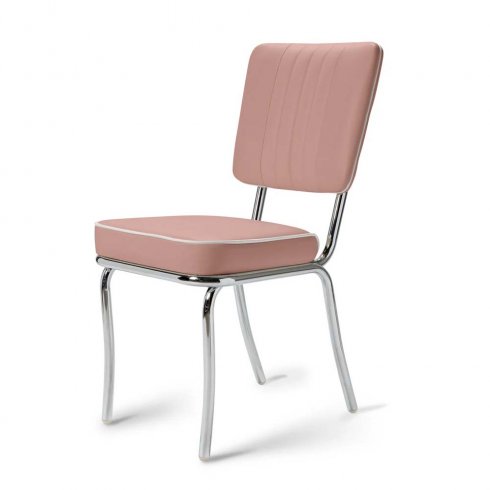 Diner stol enfärgad rosa