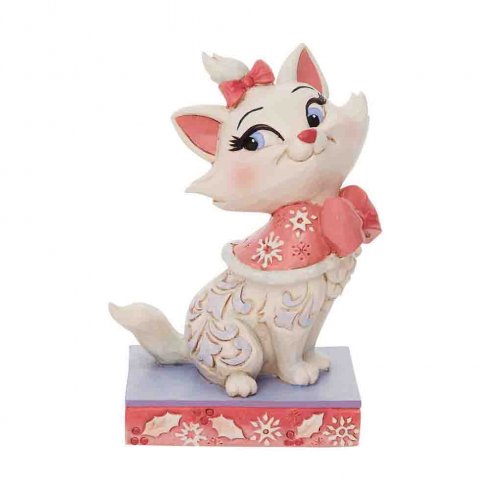 Disney-figuren Marie i en karakteristisk positur