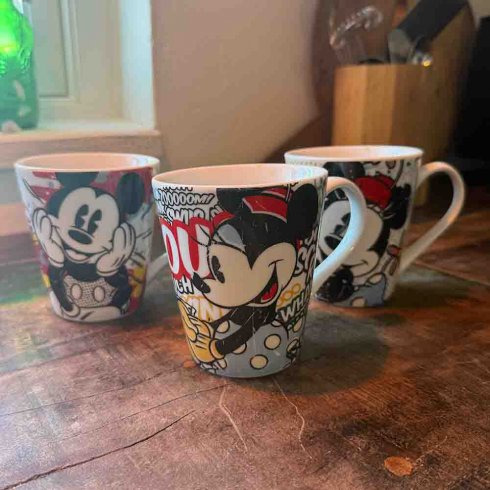 Disney-kaffekopp med Mimmi og Musse Pigg