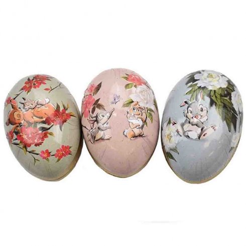 Disney-påskeegg i gammeldags stil, 15 cm, rosa, 1 stk.